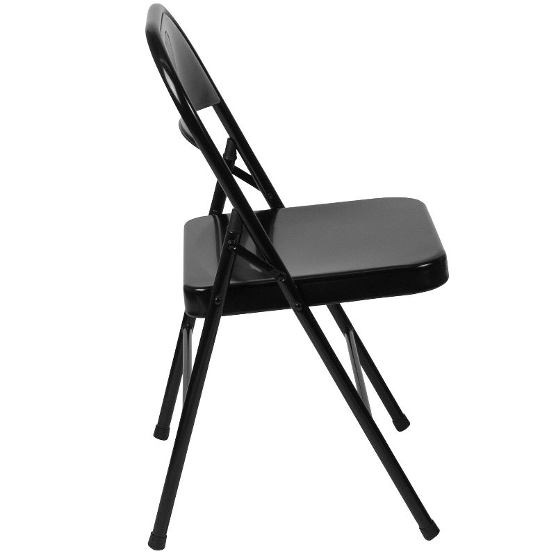 Flash Furniture 2 Pack HERCULES Series Double Braced Metal Folding Chair, 5 of 18