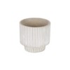 Cheung's Triani Round Lined Pattern Band Pattern Ceramic Pot- Small - Gray - 3 of 3
