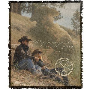 Yellowstone Beth And Rip My Tomorrows Blanket 50"x60" Woven Tapestry - 1 of 4