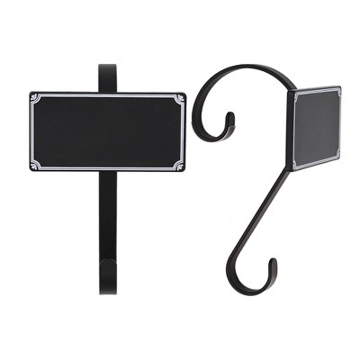 Stocking Scrolls Black with Chalkboards