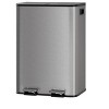 Acekool 2-Pack 30L Soft-Close Dual Trash and Recycle Bin Combo with Smudge-Resistant Stainless Steel, Step-On Kitchen Garbage Cans - 2 of 4