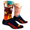 ODD SOX, Street Fighter 2 Characters Funny Crew Socks, Video Games, Assorted - 3 of 4