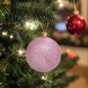 Unique Bargains Plastic Party Wedding Christmas Barrel Packed Hanging Ornament Balls 2.4" 24 Pcs - 4 of 4
