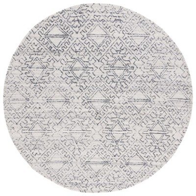 Casablanca Csb241 Hand Tufted Area Rug - Ivory/black - 6' Round ...