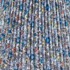 Springcrest 4" Top x 6" Bottom x 5 1/2" High x 5 1/2" Slant Print Lamp Shade Replacement Set of 4 Small Blue Empire Modern Shirred Pleated Clip On - 2 of 4