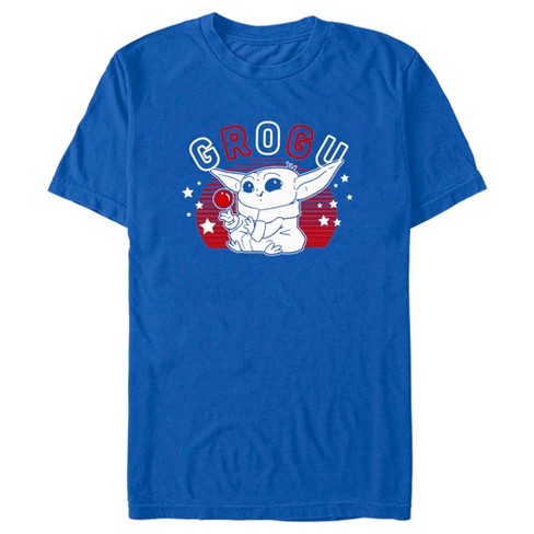 Men's Star Wars The Mandalorian Fourth of July Cute Grogu T-Shirt - image 1 of 4