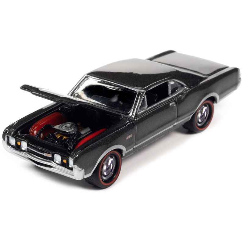 1967 Oldsmobile 442 W-30 Antique Pewter Gray Metallic "MCACN" Limited Ed to 4164 pcs 1/64 Diecast Model Car by Johnny Lightning, 3 of 4