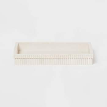 Ribbed Bath Tray White - Room Essentials™
