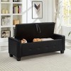 KWPZQEB 48" Ottoman with Storage, Storage Ottoman Bench with Safety Hinge, Upholstered Entryway Bench with Seating for Bedroom, Living Room - 3 of 4