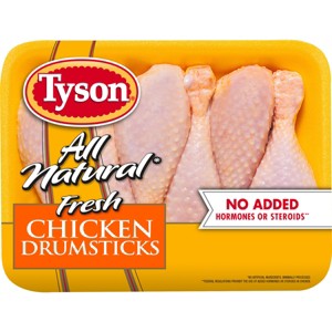 Tyson All Natural Antibiotic Free Chicken Drumsticks - 1.49-2.938 lbs - price per lb - 1 of 4