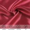 PiccoCasa Body Soft Silky Satin Smooth Machine Washable Envelope Closure Pillowcases 1Pc - 2 of 4