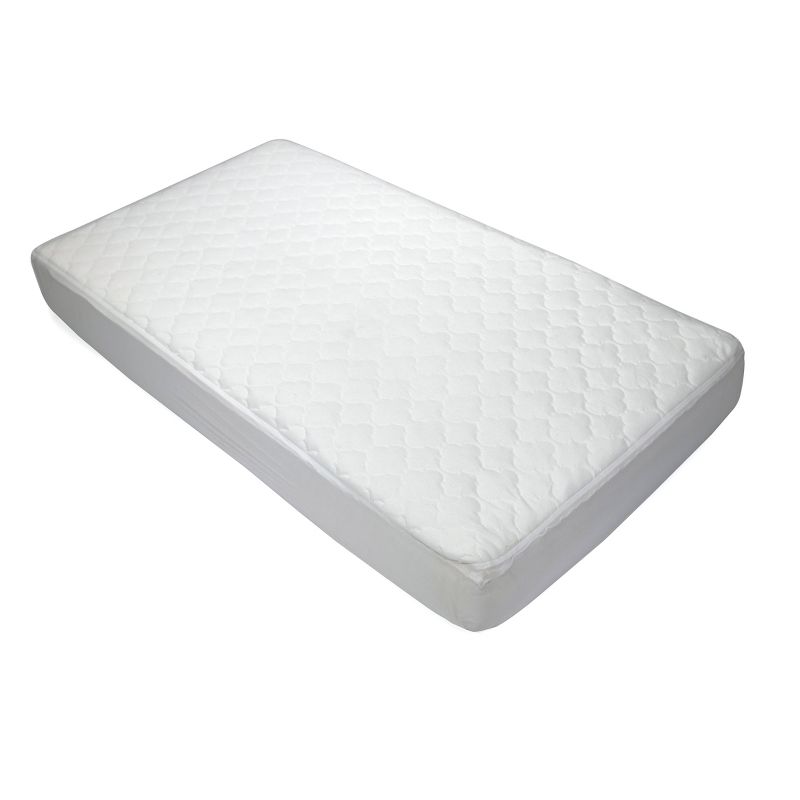 Sealy Stain Release Waterproof Fitted Crib &#38; Toddler Mattress Protector Pad, 3 of 9