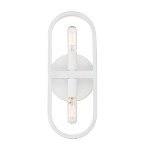 Designers Fountain Carousel 2 - Light Wall Light in  Matte White - 1 of 4