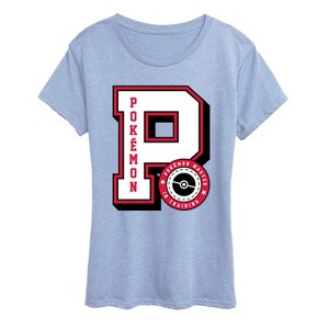 Women's - Pokémon - Pokémon Collegiate Letter Short Sleeve Graphic T-Shirt - 1 of 3