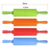 Unique Bargains Kitchen Silicone Heat-Resistant Stain-Resistant Non-Stick Rolling Pin 4 Pcs - 2 of 4