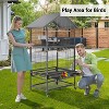 Garvee 60 Inch Heavy-Duty Double-Layer Wrought Iron Parrot Cage with Flip-Out Door Perch and Storage Shelf - 4 of 4