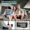 Docred Oversized Double Camping Chair, Folding 2 Person Camping Chair Loveseat, Lawn Chairs with Carrying Bag - 3 of 4