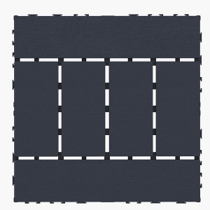 Vynxaria Dark Gray H Shaped DIY Interlocking Tiles for Tile Floors: 44 Pieces, Perfect for Porch, Pool Area, Balcony, Backyard & Courtyard - 1 of 4