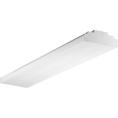 Progress Lighting, PCIAW Collection, 1-Light LED Wraparound Ceiling Light, White, Frosted Acrylic Lens