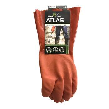Atlas Unisex Indoor/Outdoor Chemical Gloves Orange L 1 pair