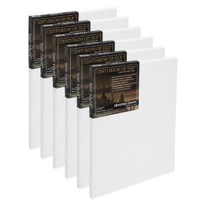 Centurion Deluxe Professional Oil Primed Linen Stretched Canvas, 11oz Linen, 12x16" - Box of 6, 0.67"Deep Canvases, Kiln-Dried Stretchers, Back - 1 of 4