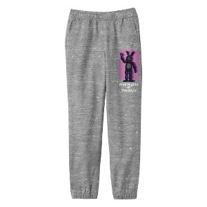 Five Nights At Freddy'S Bonnie with Purple Shadow Youth Boys Heather Athletic Pants - 1 of 3