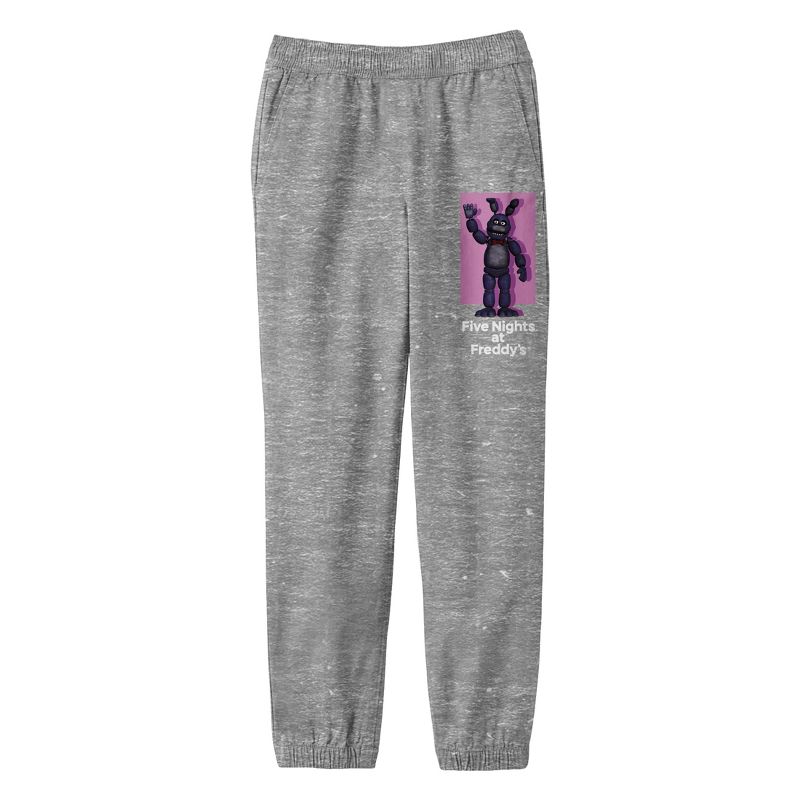 Five Nights At Freddy'S Bonnie with Purple Shadow Youth Boys Heather Athletic Pants, 1 of 4