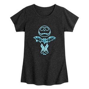 Girls' - Disney - The Nightmare Before Christmas Fitted Short Sleeve Graphic T-Shirt - 1 of 4