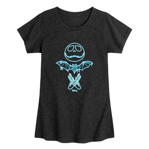 Girls' - Disney - The Nightmare Before Christmas Fitted Short Sleeve Graphic T-Shirt - image 1 of 4