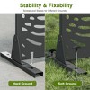 PexFix 72 in. x 47 in. Outdoor Privacy Rectangle Screen Galvanized Steel Panel Divider in Black - 4 of 4
