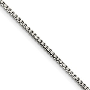 Black Bow Jewelry 2mm Stainless Steel Box Chain Necklace - 1 of 4