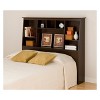 Full/Queen Tall Slant Back Bookcase Headboard - Prepac - 2 of 3
