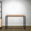 KTMBDW Narrow Console Table, 39"Entryway Table, Thin Sofa Table, Side Table for Hallway, Bedroom, Living Room, Foyer, Rustic Brown and Black - 3 of 4