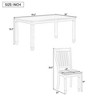 SAINTCY 7-Piece Wood Dining Table Set for 6 ¨C Upholstered Chairs, Tapered Legs, Retro-Modern Style ¨C Perfect for Kitchen & Dining Room Spaces - 4 of 4
