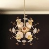 Rennnsan Creslin 27"W 9-Light Sputnik Dandelion Glass Modern Dimmable Chandelier in Gold - 4 of 4