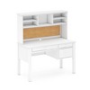 Guidecraft Madison Kids Desk with Hutch and Chair Set - White: Kids Wooden Bedroom Writing Table with Storage, Wood Study Table for Kids with Hutch - 2 of 4