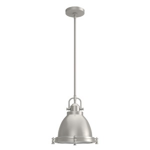 Hunter Fans Bridgemoor 1 - Light Pendant in  Brushed Nickel - 1 of 2