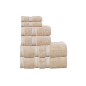 Home Weavers Elegance Essentials 550GSM 100% Cotton Zero Twist Super Absorbent Bath Towel Set - 1 of 4