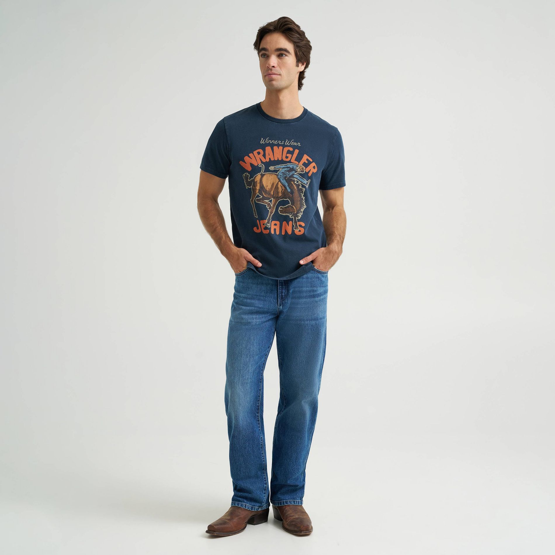 Wrangler Men's Jeans Graphic T-Shirt - Black