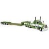 First Gear DCP 1/64 Green Peterbilt 389 48in Flattop Sleeper & Fontaine Lowboy Trailer with Flip Axle 60-1973 - 2 of 4