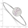 Black Bow Jewelry Sterling Silver Sigma Kappa Greek Life Bangle Bracelet 8 Inch - 2 of 3