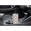 Elanze Designs 20 oz Stainless Steel On the Go Insulated Travel Tumbler With Push Top Lid, Nana Pink & Blue Floral White - 3 of 4