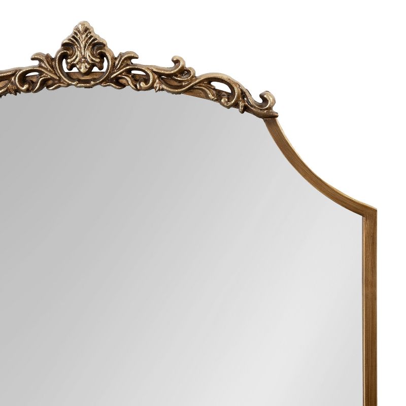 Kate &#38; Laurel All Things Decor 24&#34;x36&#34; Arendahl Traditional Scallop Mirror Gold, 2 of 8