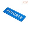 Unique Bargains Acrylic Self-Adhesive Decor Door Home Business Private Sign 2 Pcs - 3 of 4