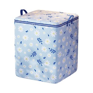 Unique Bargains Daisies Pattern Storage Bag Storage Bins 1 Pc - 1 of 4