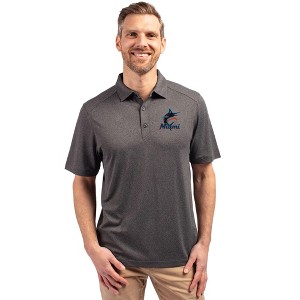 Miami Marlins Cutter & Buck Forge Eco Stretch Recycled Mens Polo - 1 of 1