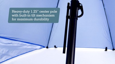 Sport-Brella Red 8-Foot UPF 50+ Beach Umbrella Shelter