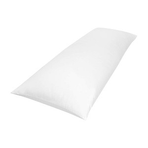 SensorPEDIC SofLOFT Cotton Polyester Comfortable Soft Fiber Filled Luxury Fabric Cover Full Body Sleeping Pillow, White, 1 Pack - 1 of 4