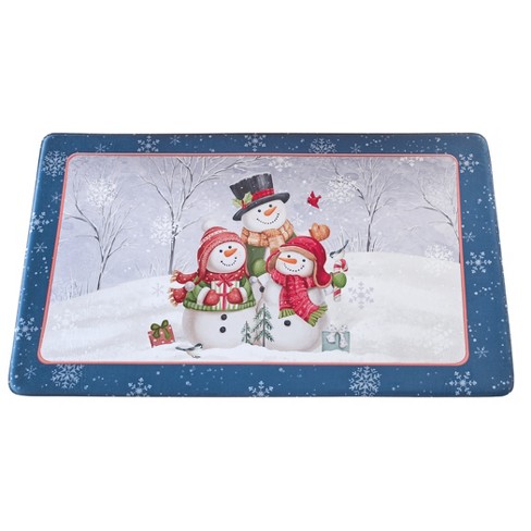 Collections Etc Snow Family Anti-fatigue Cushioned Kitchen Floor