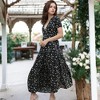 Anna-Kaci Women's V-Neck Ruffle Detail Side Slit Floral Print Maxi Dress - 2 of 4